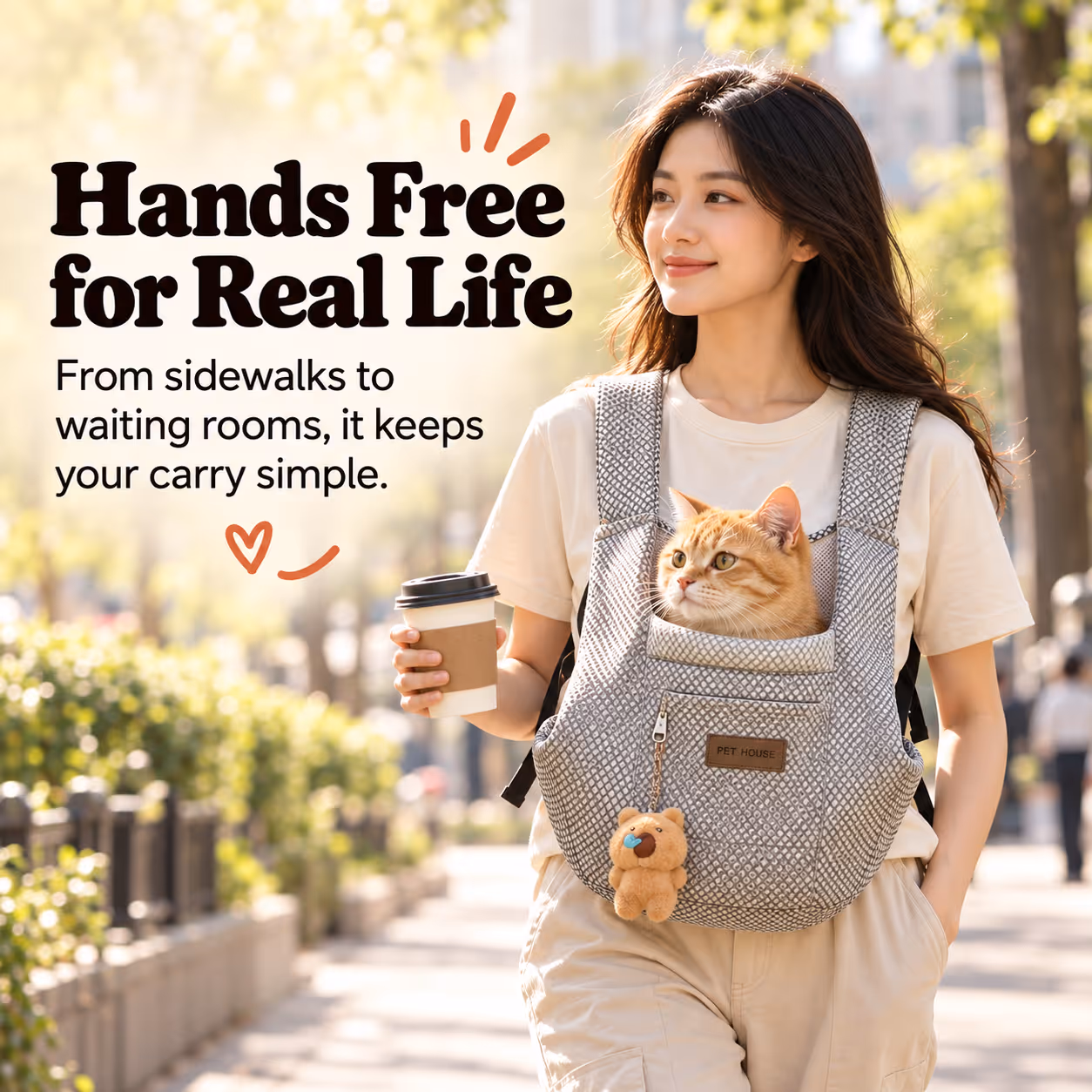 Pet carrier backpack folded flat next to packaging ready for checkout purchase